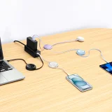 Free2Draw Mini 1 m biely 100 W USB-C navíjací kábel 5