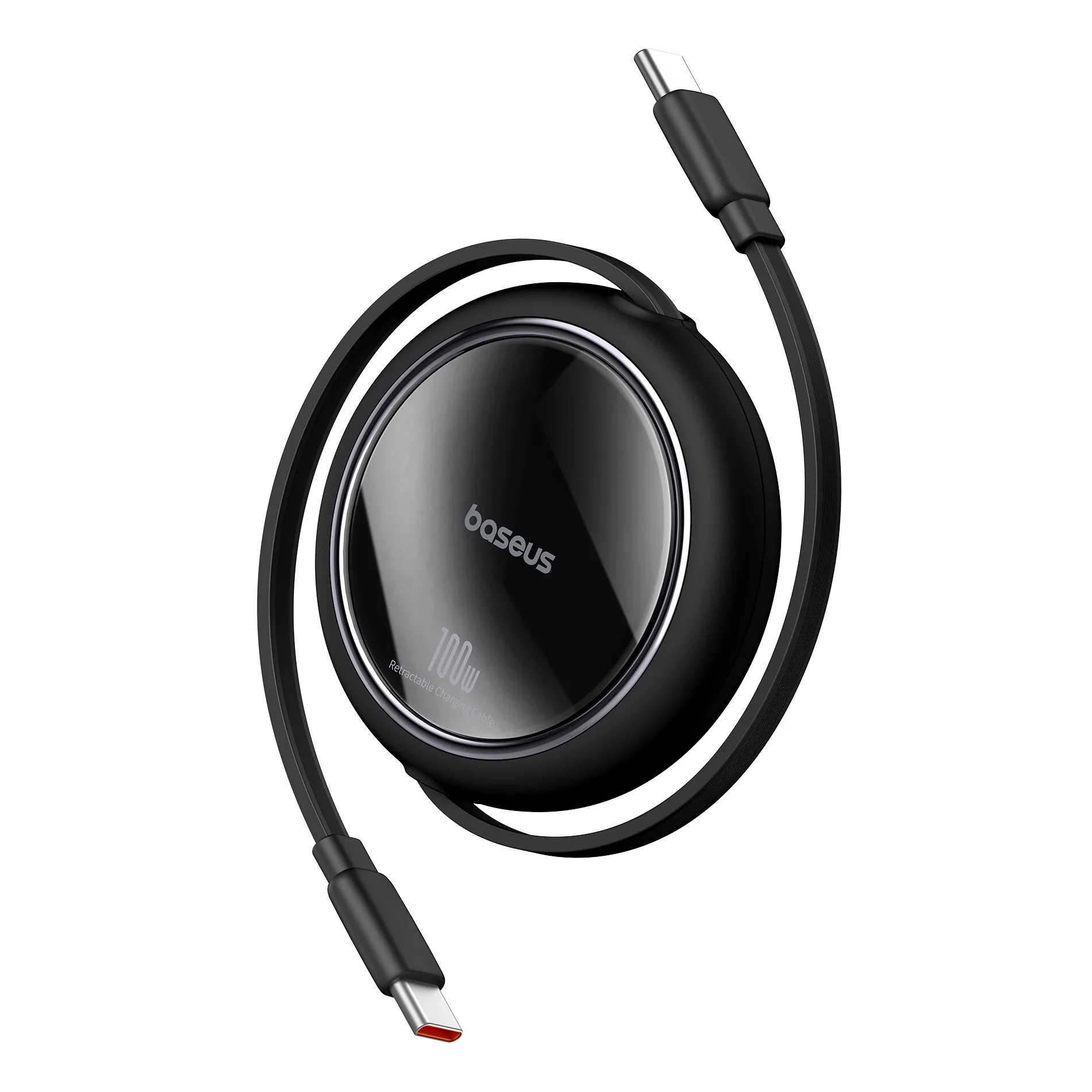 Free2Draw Mini 1 m-es fekete 100 W-os USB-C behúzható kábel
