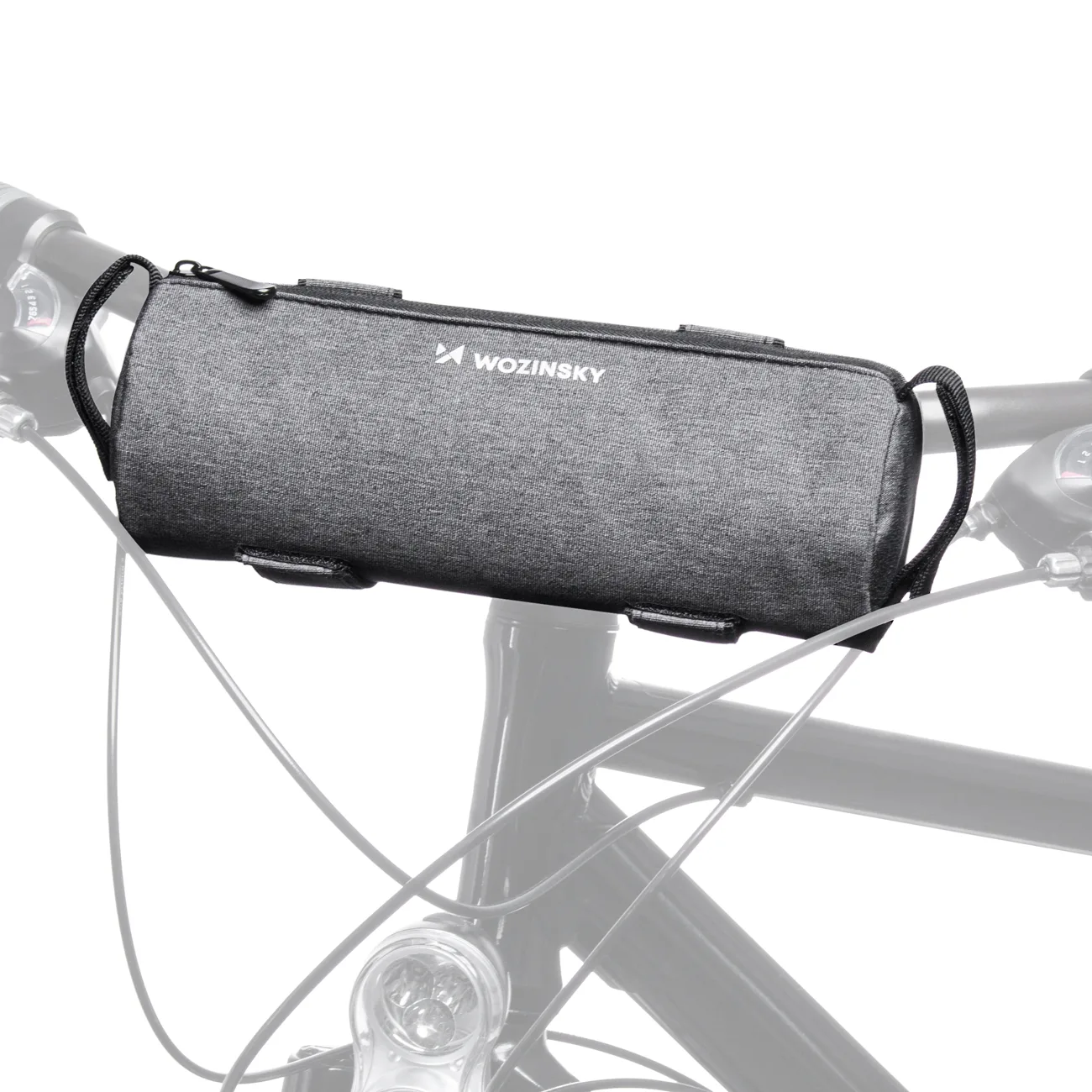 Thermische Fahrradflaschentasche, zur Befestigung am Rahmen oder Lenker, 0,7 l, grau