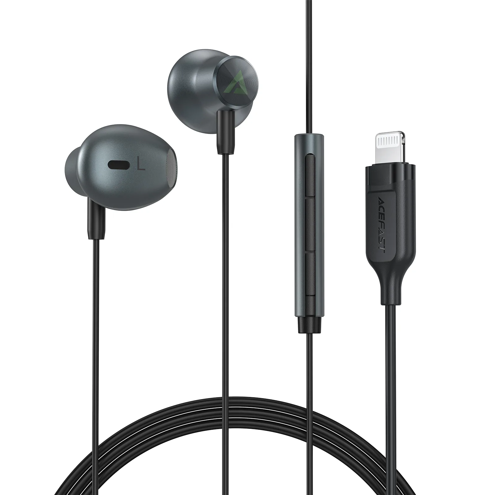 Earbuds for iPhone and iPad with Lightning connector, 1.2 m, black 2