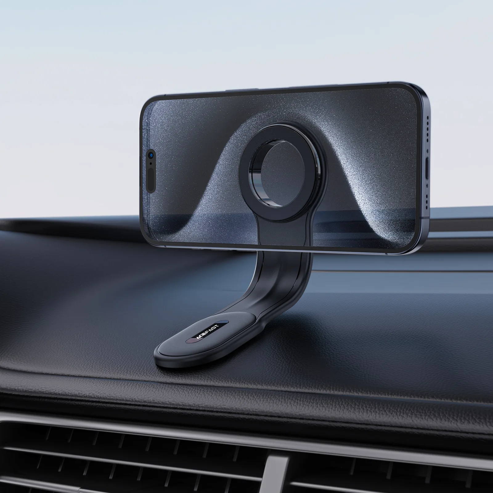Magnetski držač za telefon za automobil za armaturnu ploču, crni 7