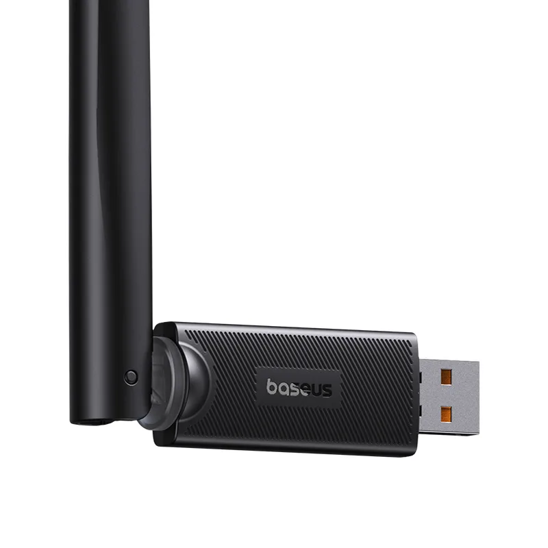 Placă de rețea WiFi externă USB de 2,4 GHz, 150 Mbps, cu antenă de 6 dBi, negru 5