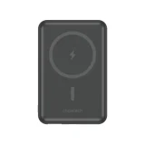 10000mAh bežična MagSafe power banka s USB-A i USB-C priključcima i funkcijom stalka, crna 2
