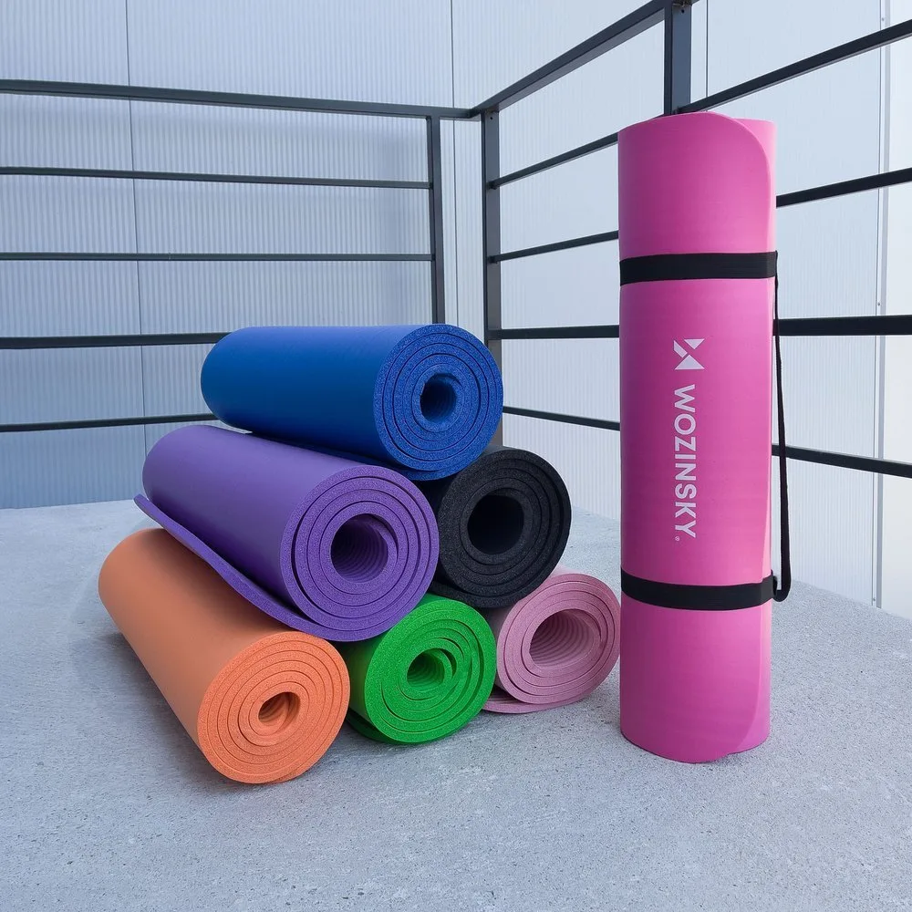 Saltea pentru yoga și fitness 181 x 63 x 0,9 cm, violet 5