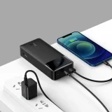 30000mAh 15W Bipow Power Bank + 4-u-1 USB kabel (microUSB / Lightning / 2x USB-C, 1,2 m, crni) 6