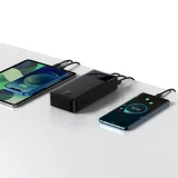 30000mAh 15W Bipow Power Bank + 4-u-1 USB kabel (microUSB / Lightning / 2x USB-C, 1,2 m, crni) 7