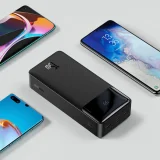 30000mAh 15W Bipow Power Bank + 4-u-1 USB kabel (microUSB / Lightning / 2x USB-C, 1,2 m, crni) 9