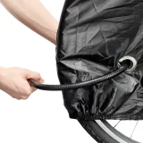 Wasserdichte Fahrradabdeckung mit Öffnung für ein Radschloss, Größe M – schwarz 3