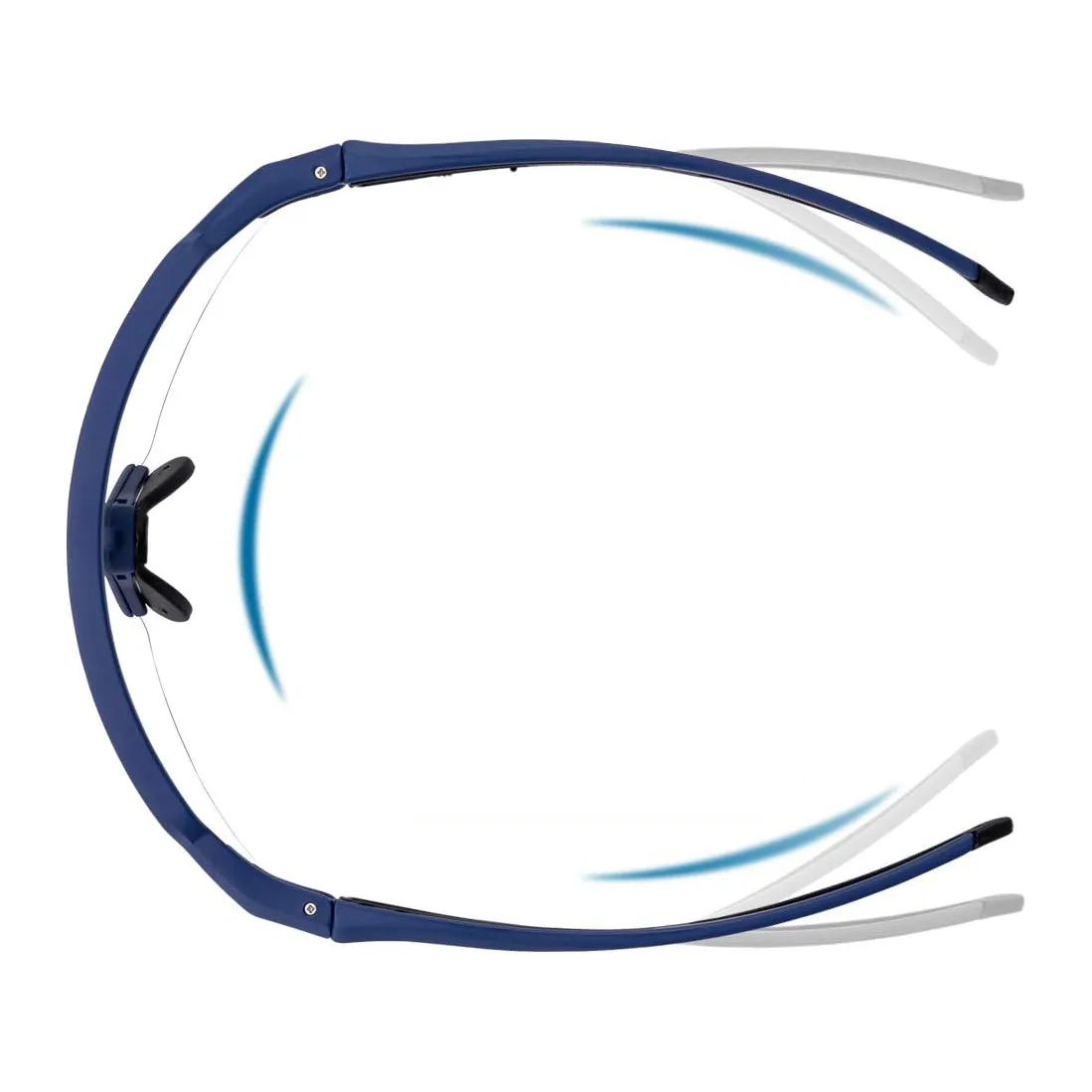 Photochromic cycling glasses with UV 400, UVA, and UVB filters, blue 4