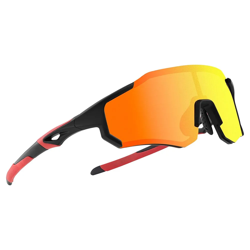 Red cycling sunglasses with polarization and UV 400 filter 2
