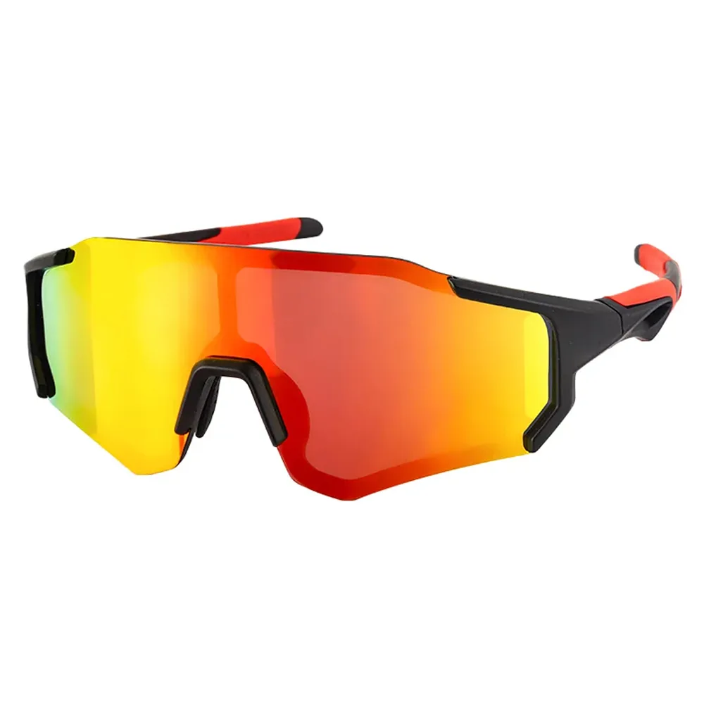 Red cycling sunglasses with polarization and UV 400 filter 3