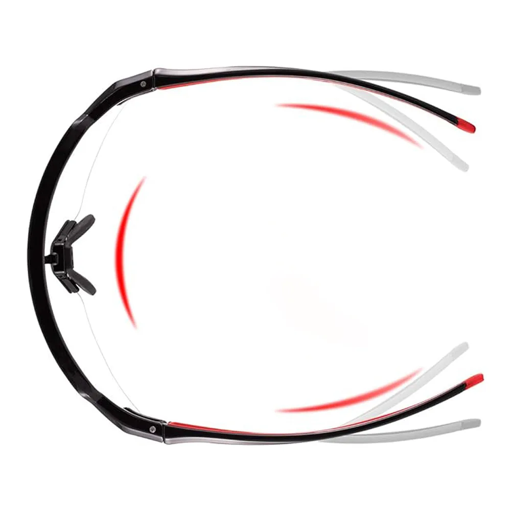 Photochromic cycling glasses with UV 400, UVA, and UVB filters, black and red 2