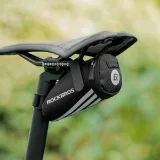 Kleine 0,2-Liter-Fahrradtasche für Kleinteile und Werkzeuge, unter dem Sattel, schwarz 2