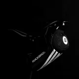 Kleine 0,2-Liter-Fahrradtasche für Kleinteile und Werkzeuge, unter dem Sattel, schwarz 3