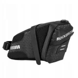 Torba rowerowa wodoodporna mocowana pod siodełko pojmność 1.5L czarna 6