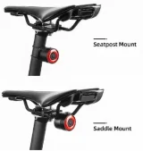 Lampa rowerowa tylna czerwona system STOP cztery tryby pracy 3