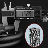 Bicycle lock, 5-digit combination lock, 1.8m cable - black 4