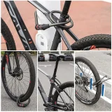 Bicycle lock, 5-digit combination lock, 1.8m cable - black 7