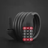 Bicycle lock, 5-digit combination lock, 1.8m cable - black 8
