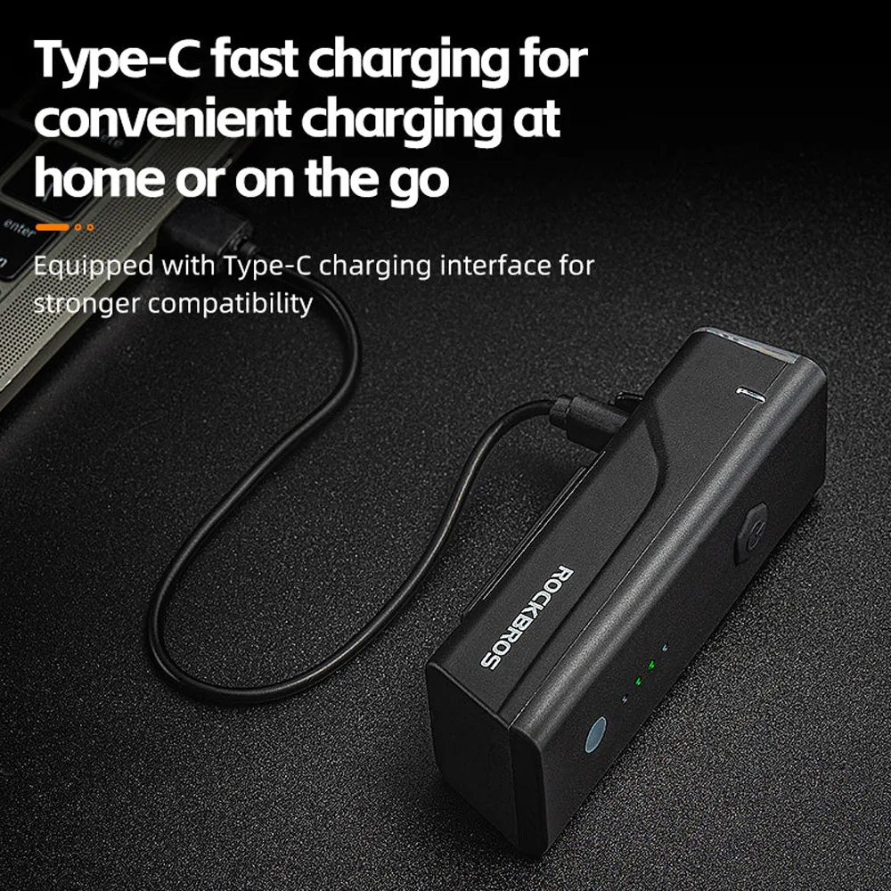 Predné cyklistické svetlo 260 lm + kábel USB-C, 4 režimy 5