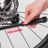 Cric telescopic pentru bicicletă, reglabil pe înălțime, aluminiu - negru 2