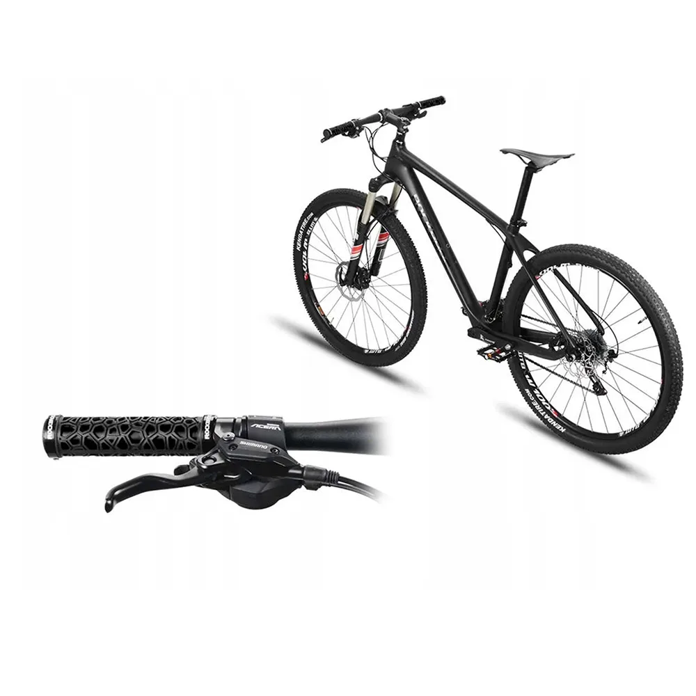 Fahrradgriffe, rutschfestes Gummi, 22 mm Durchmesser, schwarz 7