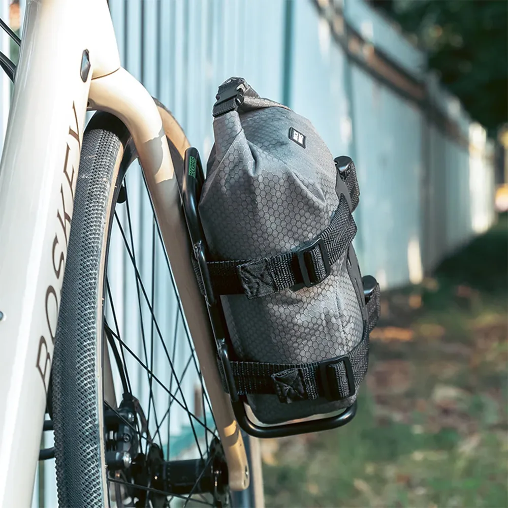 Fahrradgepäckträger für Taschen an der Fahrradgabel – schwarz 10
