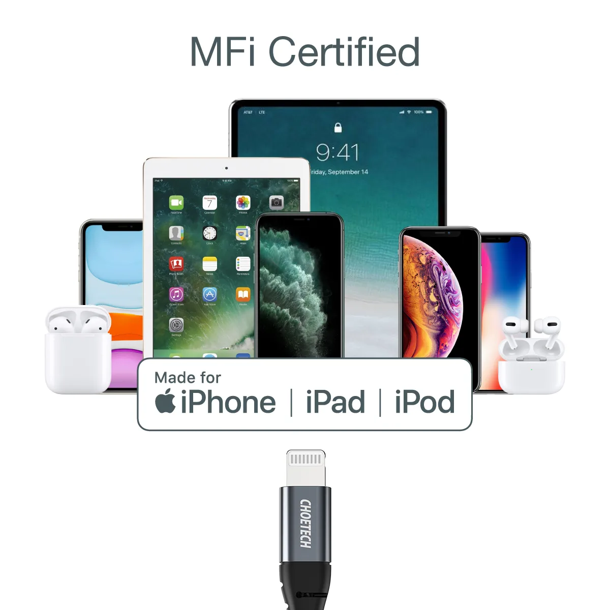 iPhone USB-C to Lightning Cable 480 Mb/s 3A 1.2 m - Black 4