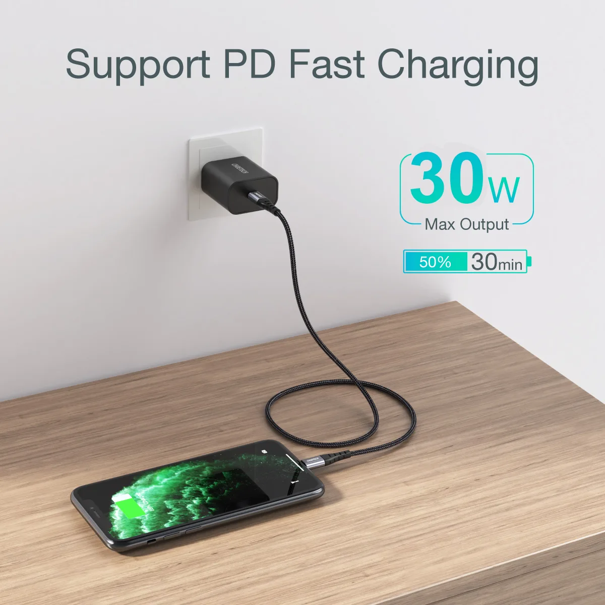 iPhone USB-C to Lightning Cable 480 Mb/s 3A 1.2 m - Black 5