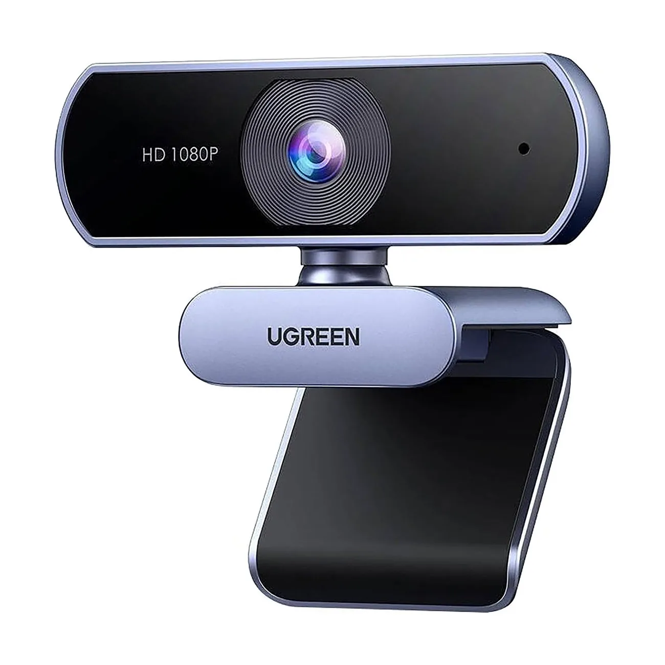 Full HD webkamera mikrofonokkal videofelvételekhez, USB-A - szürke