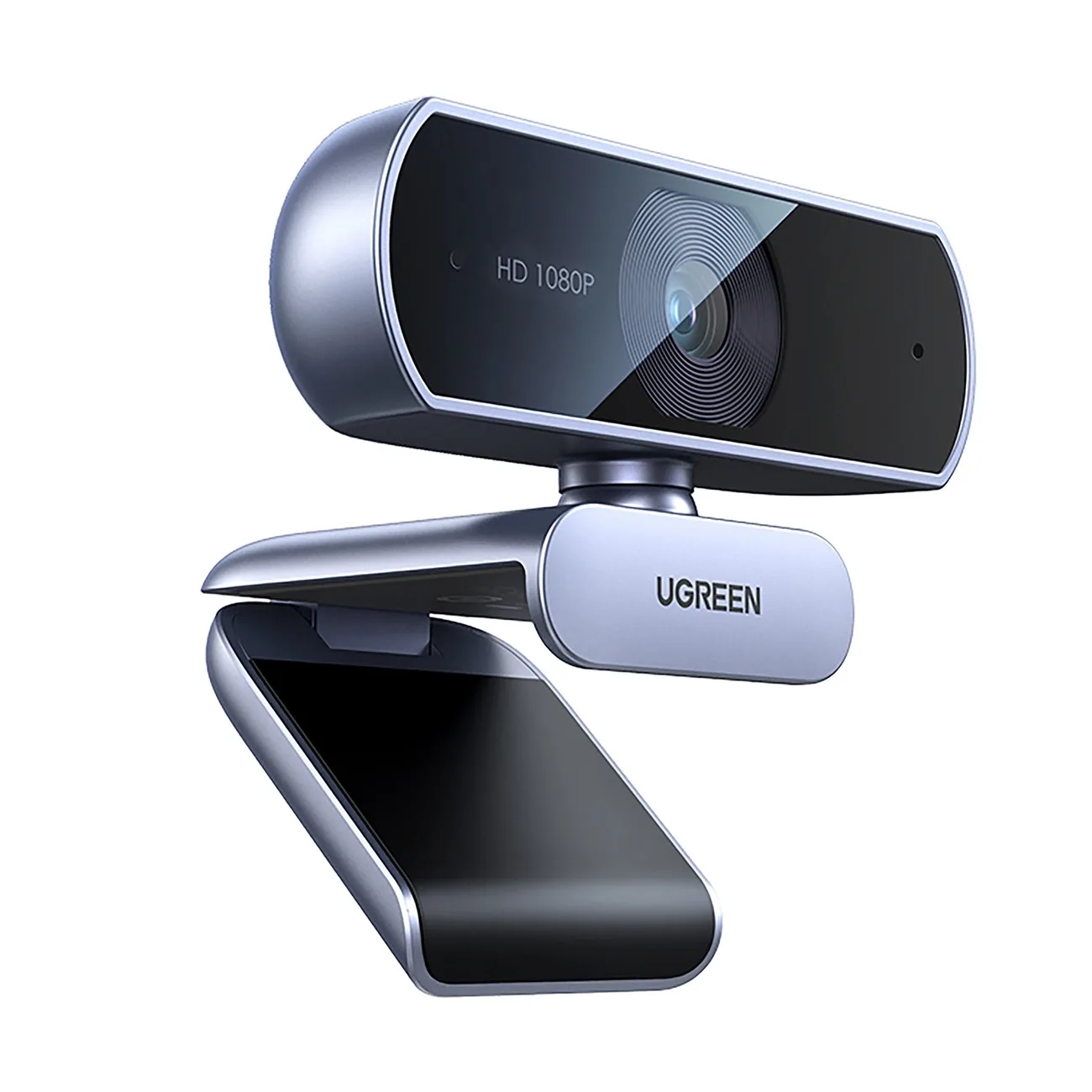 Kamera internetowa Full HD z mikrofonami do nagrań Video USB-A - szara 2