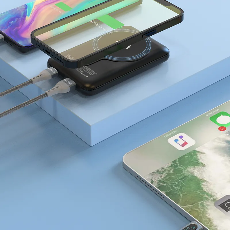 10000mAh TGK1 Power Bank s 15W MagSafe bežičnim punjačem, crna 6