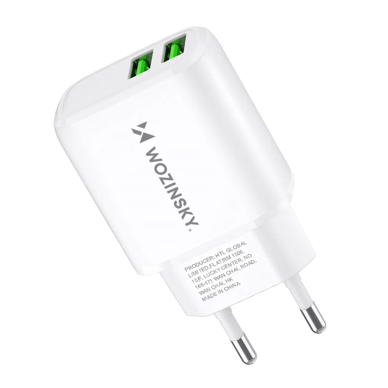 Ładowarka sieciowa 100-240V 30W 2.4A 2x USB-A biała 3