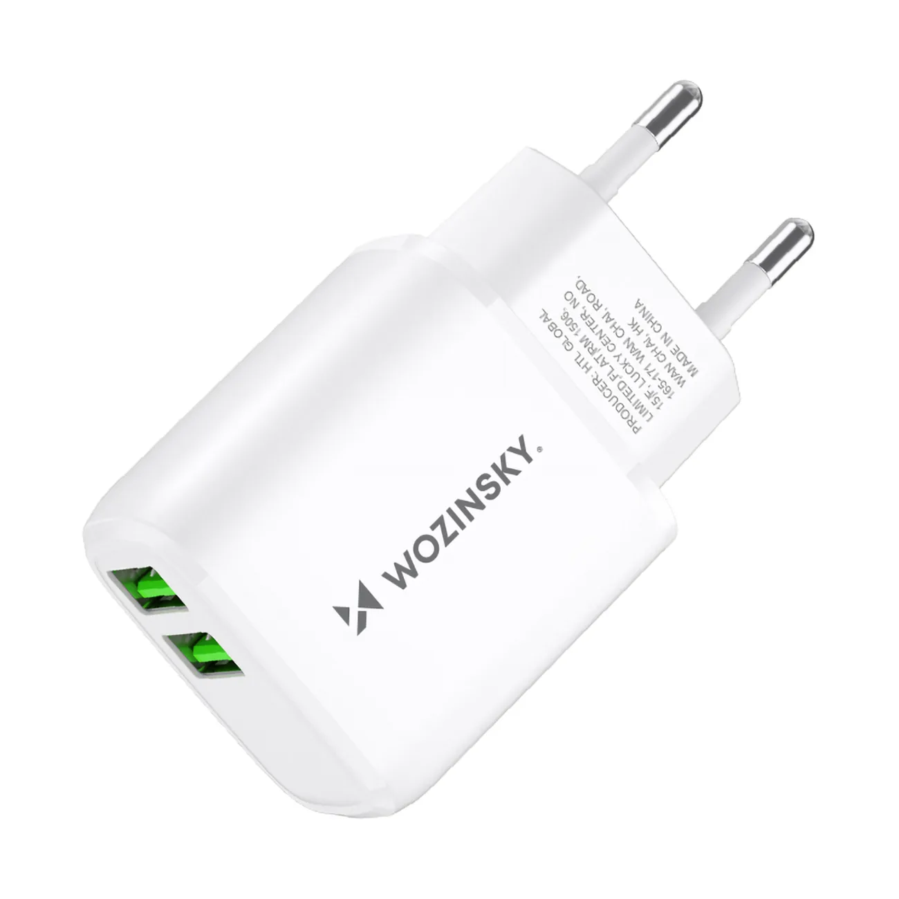 Ładowarka sieciowa 100-240V 30W 2.4A 2x USB-A biała 4