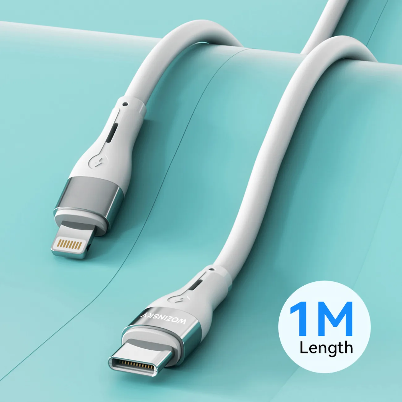 iPhone USB-C na Lightning PD 27W kabel, 1 m, bijeli 6