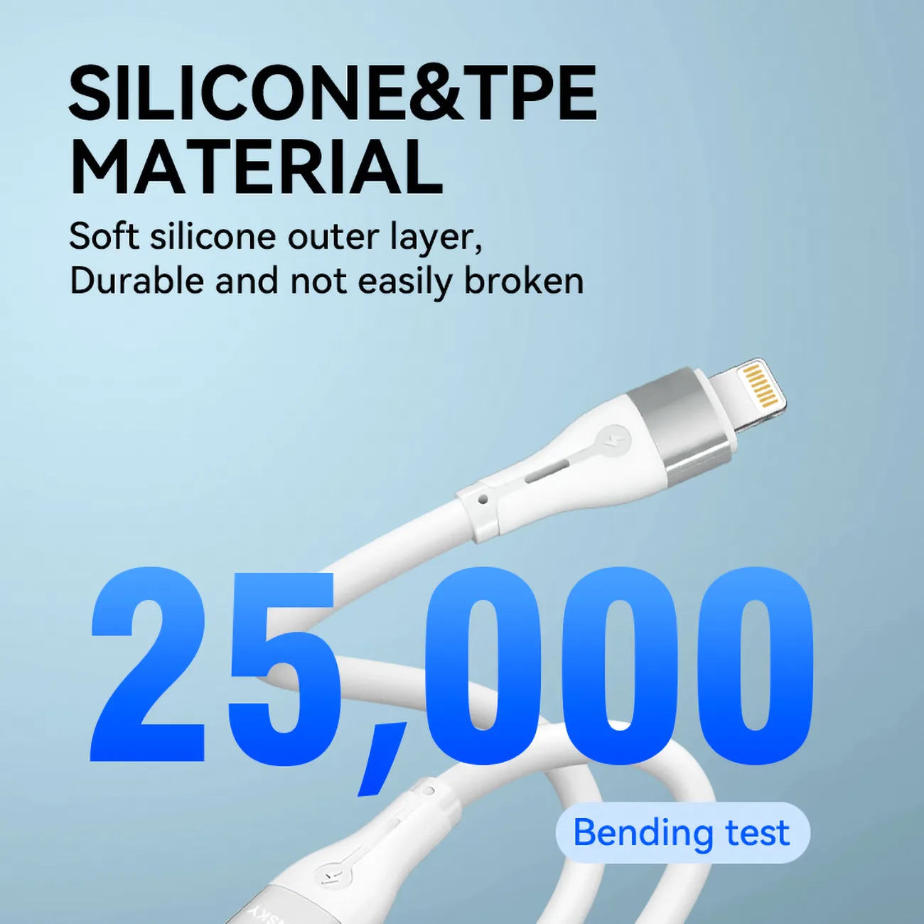 iPhone USB-C na Lightning PD 27W kabel, 1 m, bijeli 7