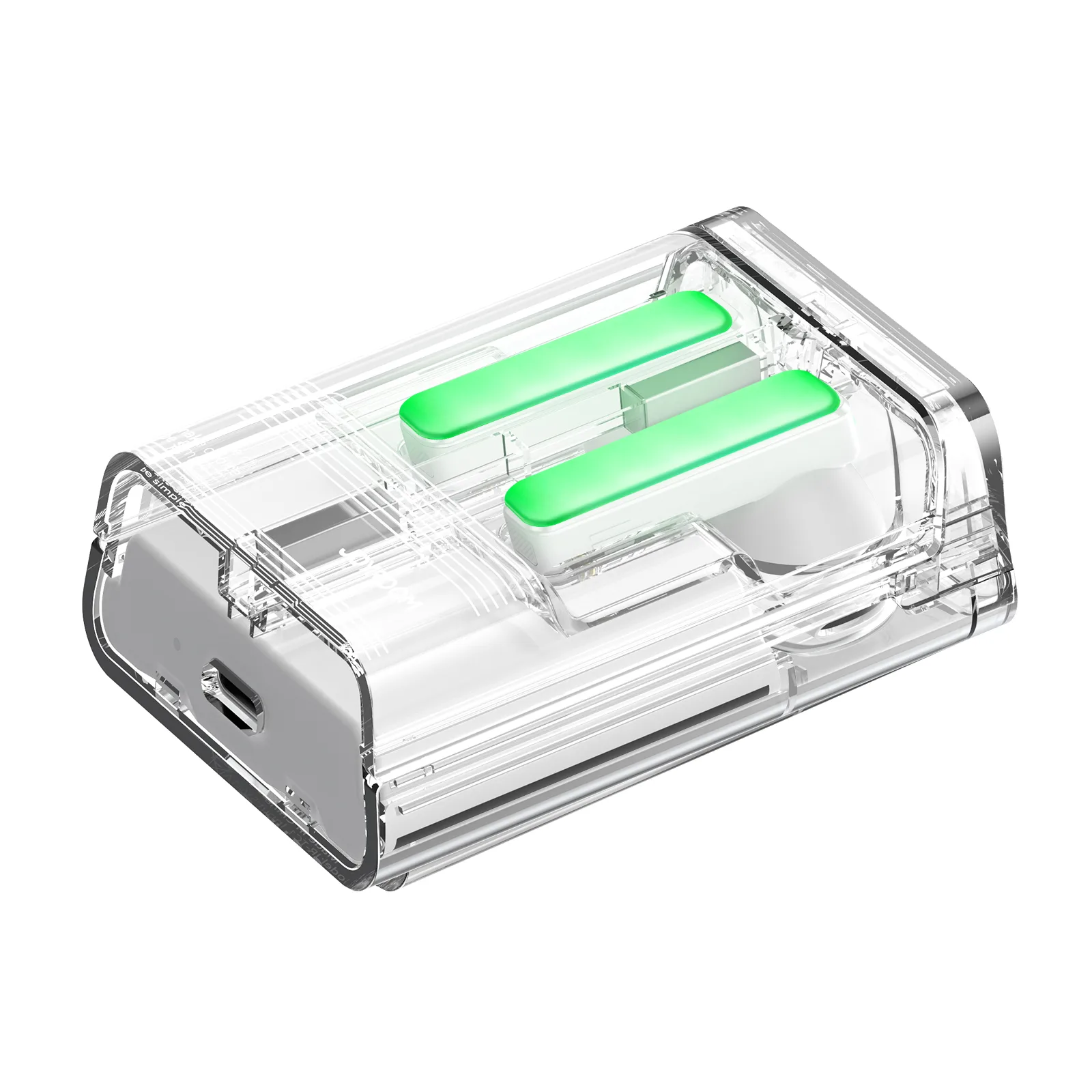 IceLens Series TWS bežične slušalice s LED svjetlima, bijele 4