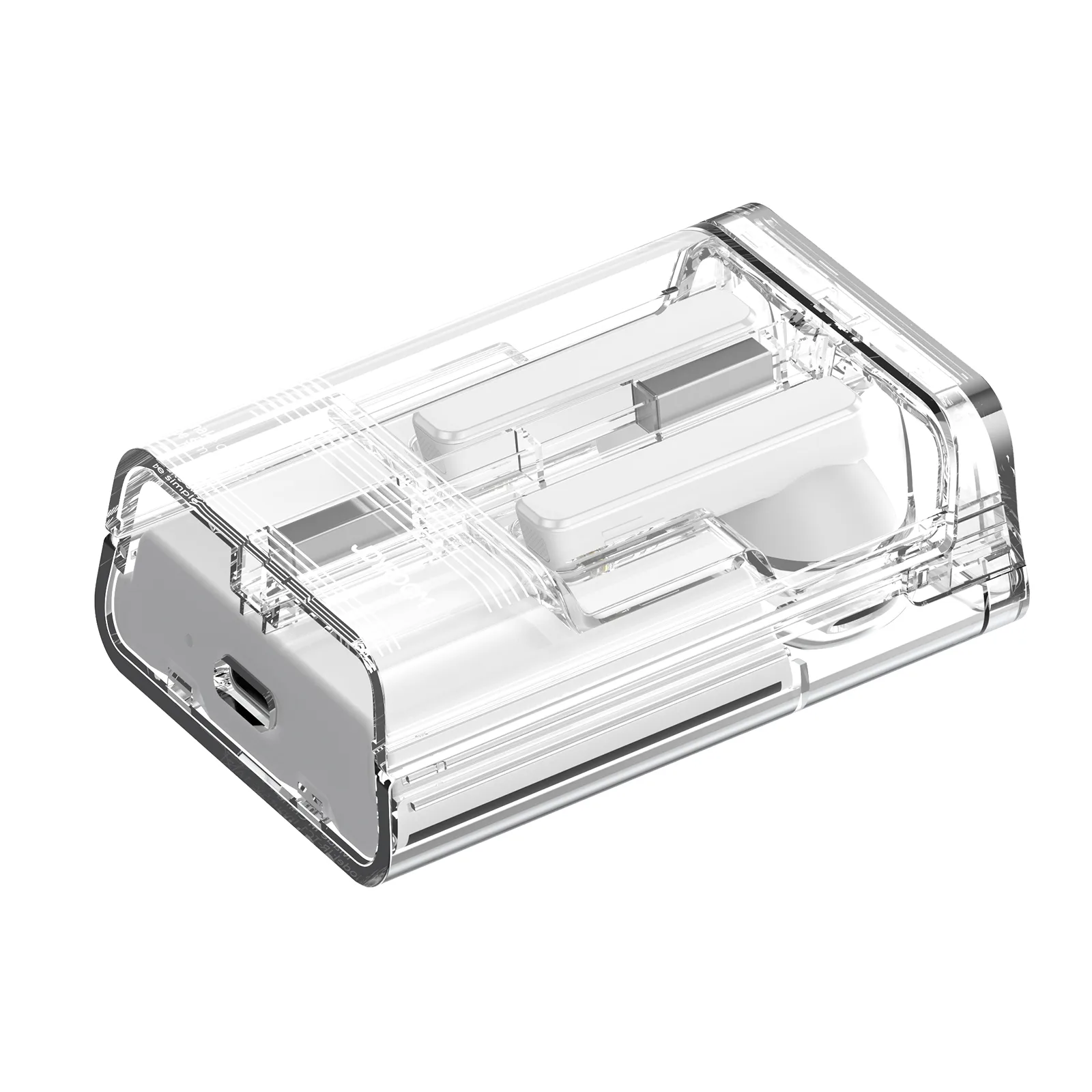 IceLens Series TWS bežične slušalice s LED svjetlima, bijele 5