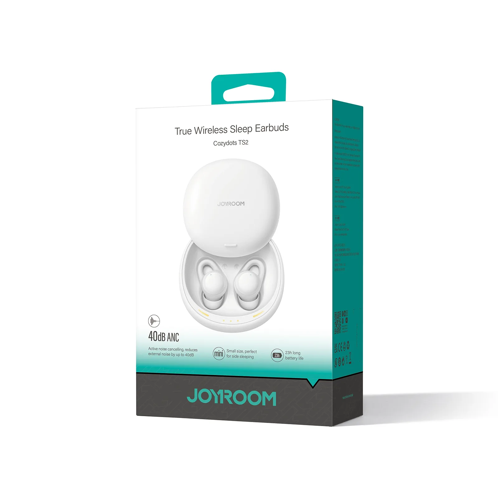 Słuchawki bezprzewodowe TWS Cozydots Series z aktywną redukcją szumów Bluetooth 5.3 białe 9