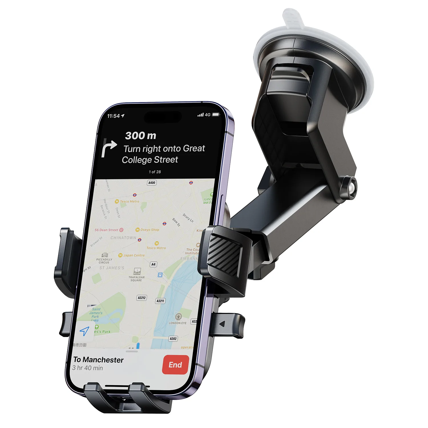 Suport pentru telefon de bord negru 7