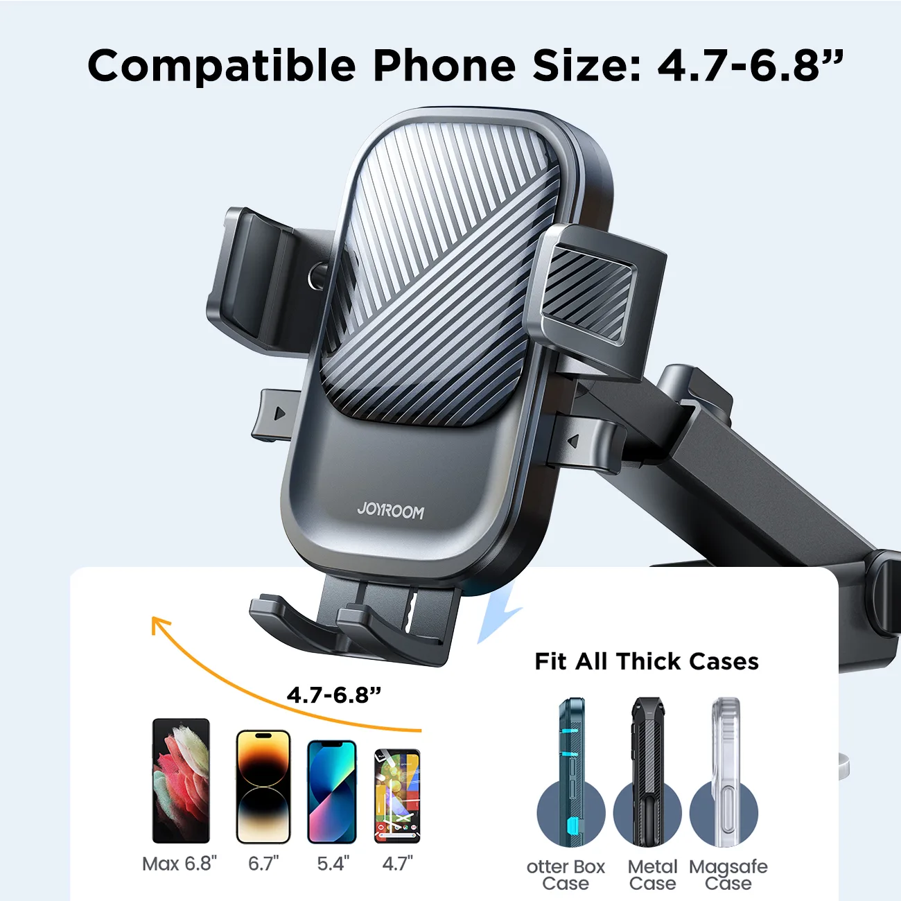 Suport pentru telefon de bord negru 8