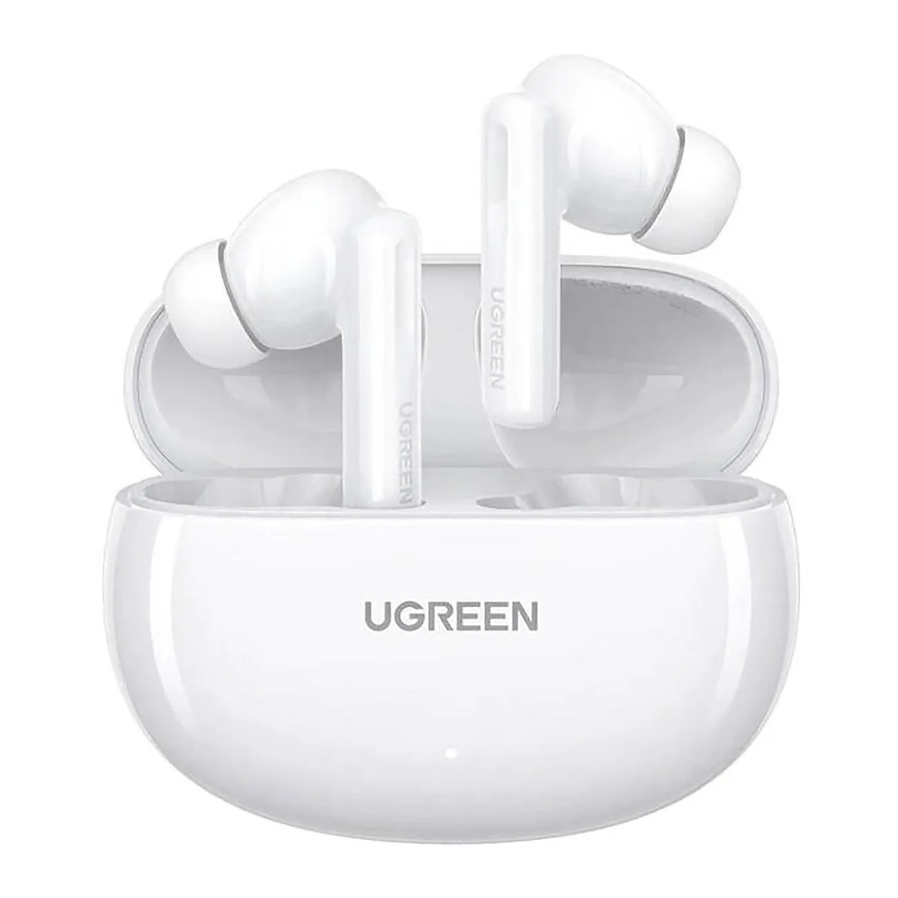 HiTune T6 vezeték nélküli fejhallgató ANC-vel + USB-A–USB-C kábel, fehér