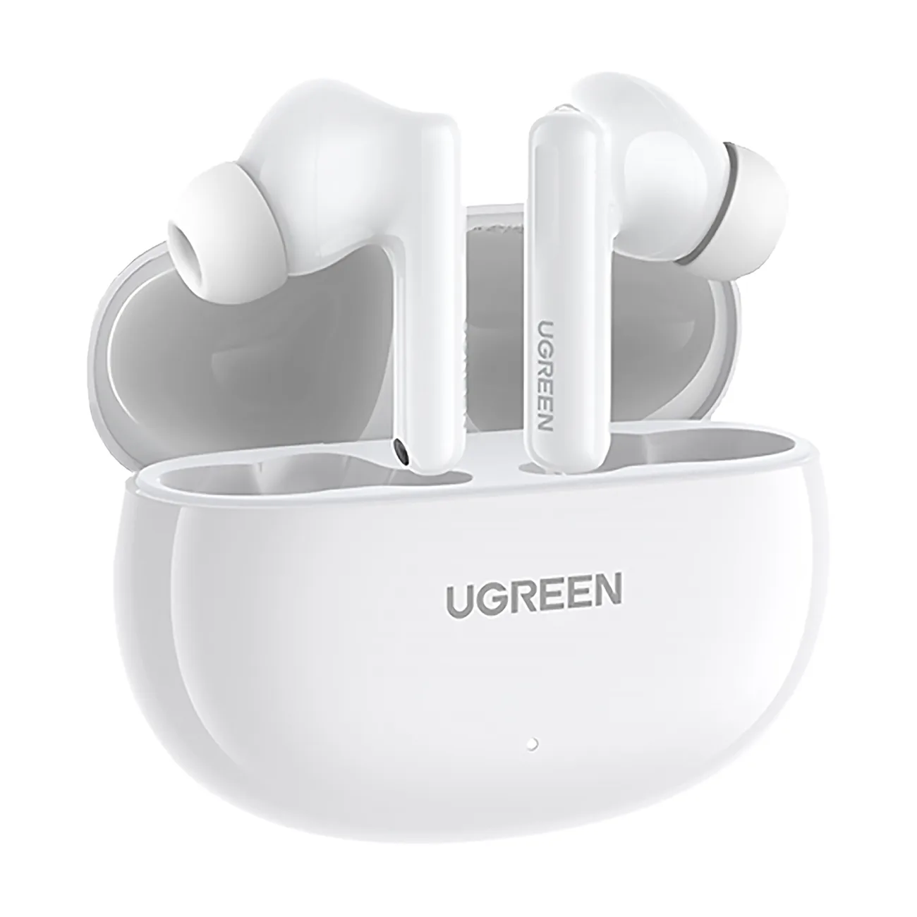 HiTune T6 bežične slušalice s ANC-om + kabel USB-A na USB-C, bijele 2