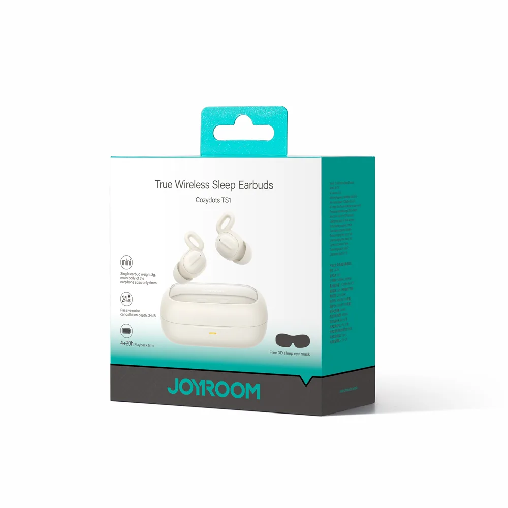 Bezdrôtové slúchadlá do uší Cozydots Series TWS s technológiou Bluetooth 5.3 a potlačením hluku, biele 6