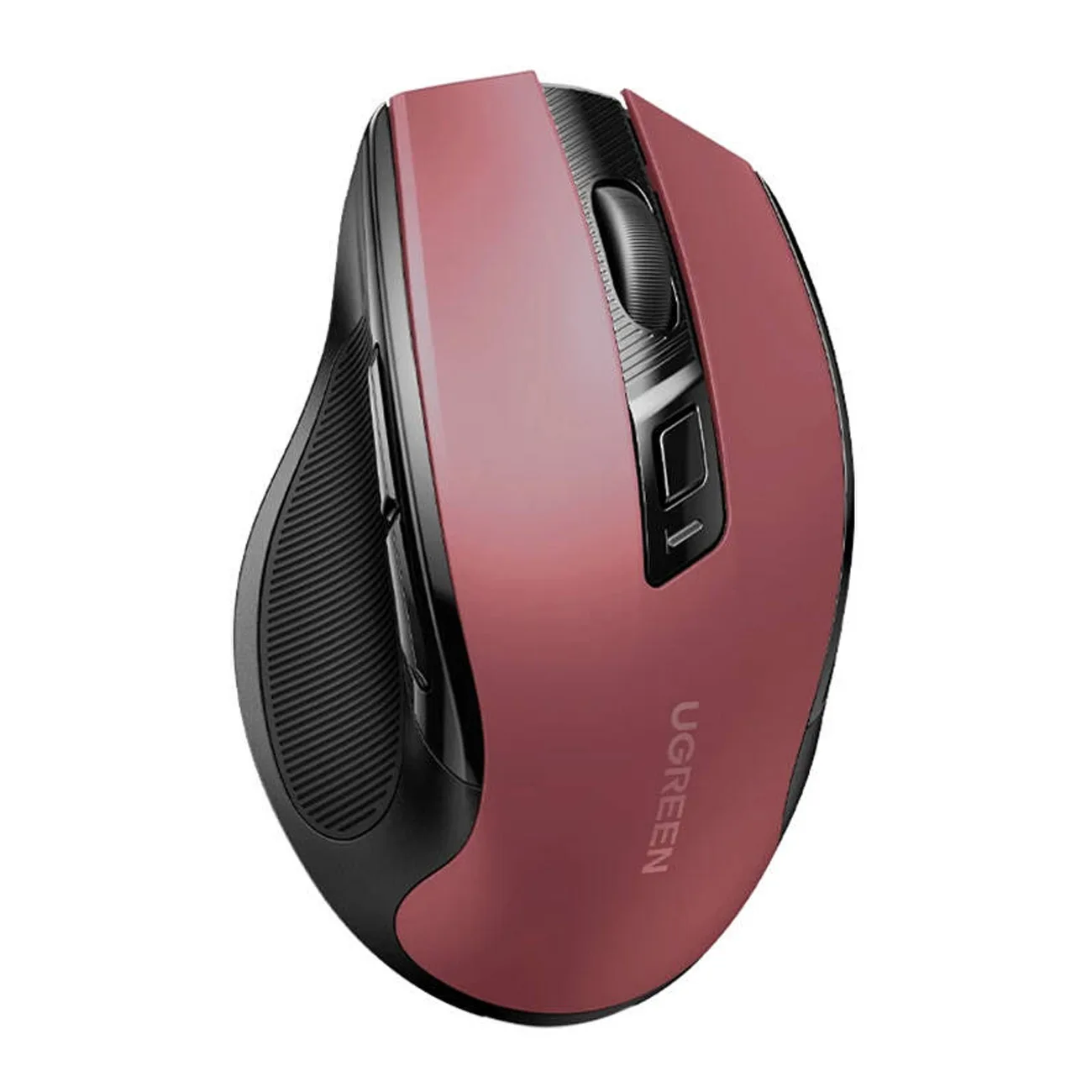 Precizni bežični USB 2.4GHz Bluetooth 5.0 optički miš, 4000 DPI, crveni 2