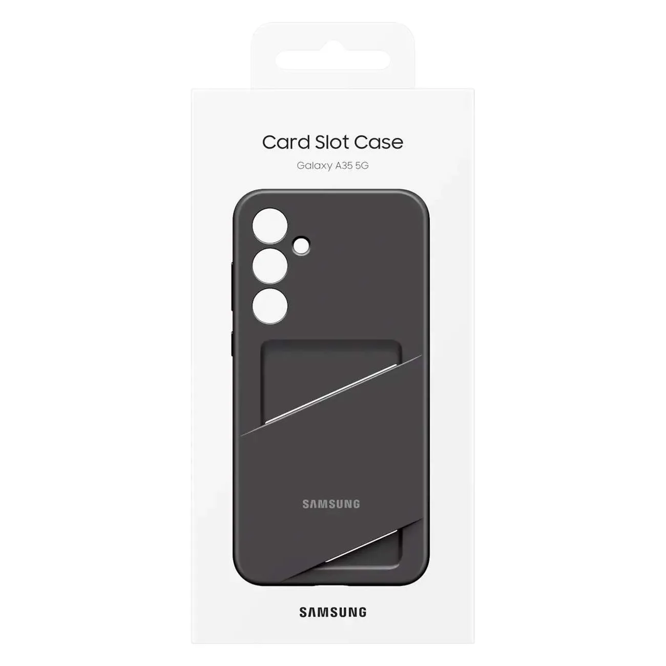 Oryginalne etui Card Slot Case z kieszenią na karty do Samsung Galaxy A35 czarne 4