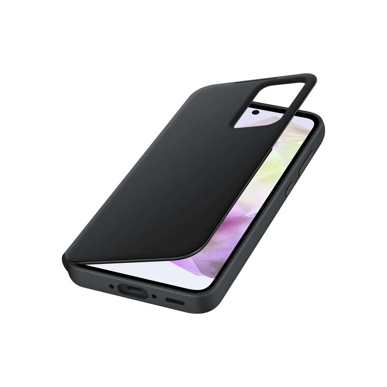 Eredeti Smart View Wallet flip tok Samsung Galaxy A35-hez, fekete 4