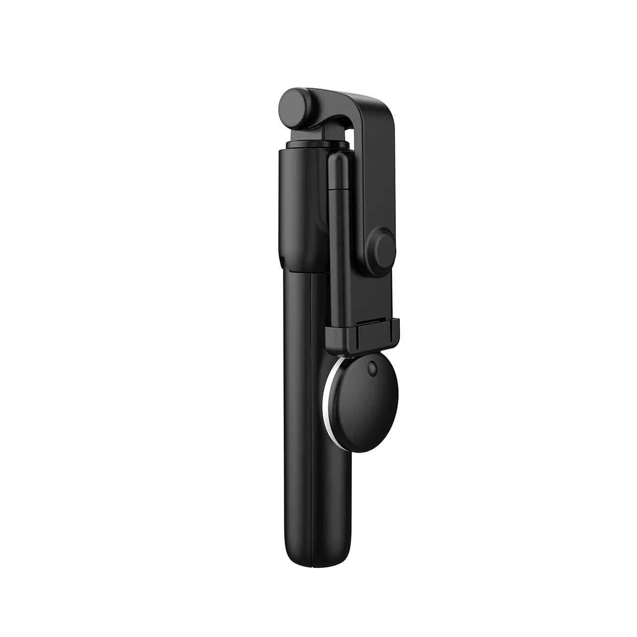 Baston telescopic pentru selfie cu telecomandă + lumină LED și suport trepied pentru telefon, 0,71 m - negru 6