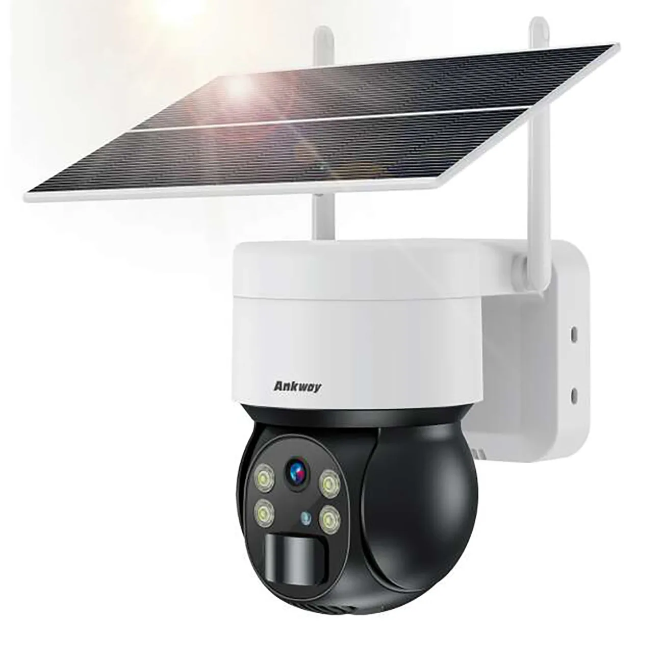 Intelligens 4G LTE PTZ napelemes kamera 5 W-os napelemmel ASC006-WF – Fehér