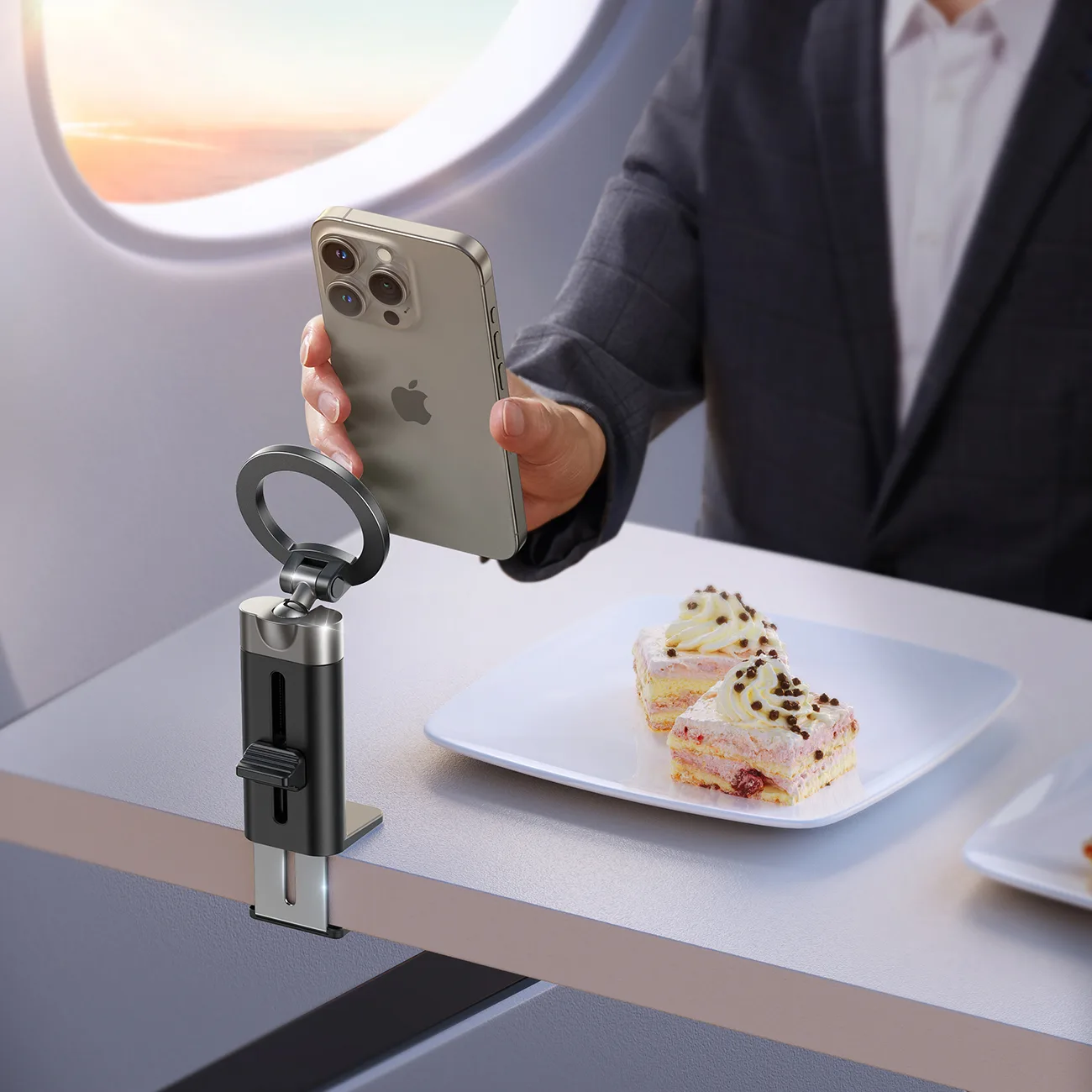 Magnetischer Handyhalter für Smartphones bis zu 7,0 Zoll – schwarz 9